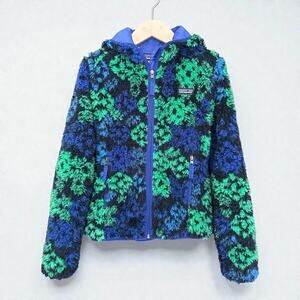 Patagonia Retro-X Hooded Cardigan Jacket, 1/2” Pile Fleece, Size S, Green Blue